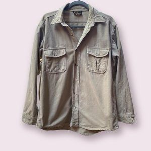 vintage melton shirt america's pride deerskin button down